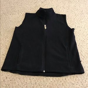 WOOLRICH WOMENS LIGHTWEIGHT FLEECE VEST SZ S GUC BLACK